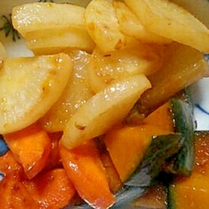 フライパンで作る 大根 人参 カボチャの炒め煮 レシピ 作り方 By ぴさきのマリちゃん 楽天レシピ